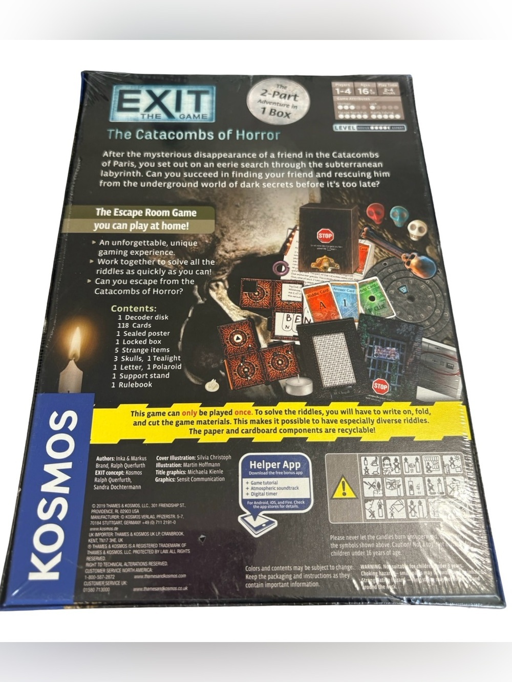 EXIT The Game The Catacombs of Horror Sealed Escape Room Board Game - Picture 3 of 3